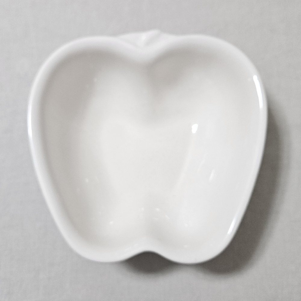 Vtg. Pfaltzgraff Large Baked Apple Dish Delicious USA Made Bowl Stone White 8"